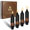 Gedengni Taper Candle Black Candlesticks,5 inches Short Tapered Candles Cute