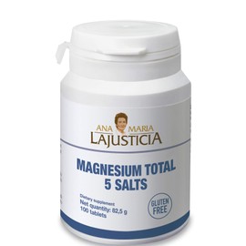 Ana María Lajusticia  Magnesio Total 5 Sales  100 Tabletas  Apoyo Energético y Metabólico                                                             