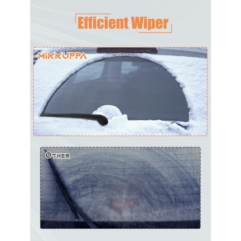 MIKKUPPA Rear Wiper Arm Blade Replacement for Ford Focus Back