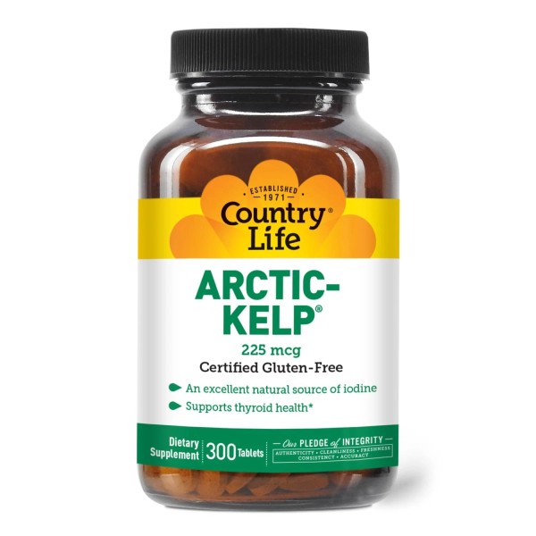 Country Life Arctic Kelp 300 Count Thyroid Support Vegan Nutritional