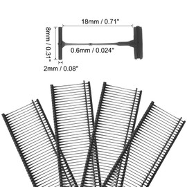 uxcell 5000pcs Standard Tagging Gun Fasteners 18mm Tagging Barbs Pins PP Plastic Tag for Price Tagging Gun, Clothing Tags Gun Attachments for Clothes Bag Fabric, Black