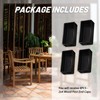 4PCS - 2x4 Wood Post End Cap Leg Cover 1.5”x