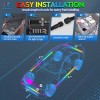 MICTUNING 4PC Car Underglow Light Strip Kit,Chasing Dream Color RGB+IC
