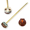 Rod thermostat for electric water heaters and solar reservoirs or
