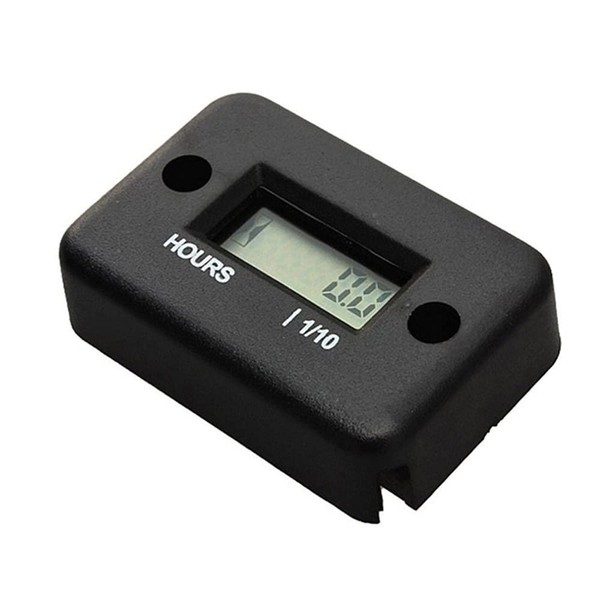 ExcInter Motorcycle Hour Meter 1 pcs Waterproof LCD Display Digital