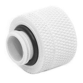 Dracaena 6 Pack G1/4" Thread to 14mm Outer Diameter, Hard Tubing Compression Fitting with high Body Design for Computer Water Cooling System, White