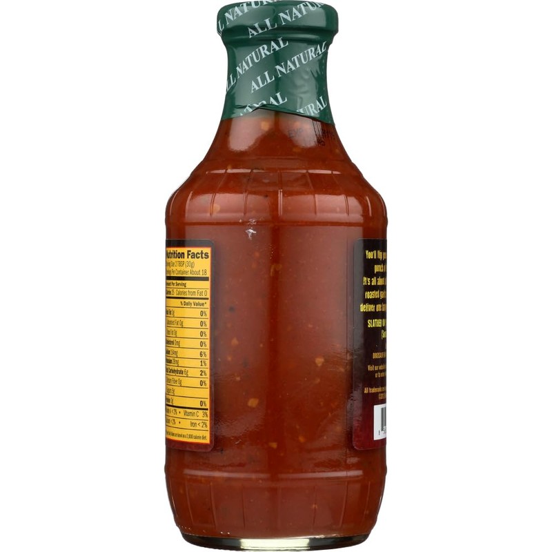 Dinosaur Bar-B-Que Bar-B-Que Sauce, Roasted Garlic Honey,19oz, (pack of 2)