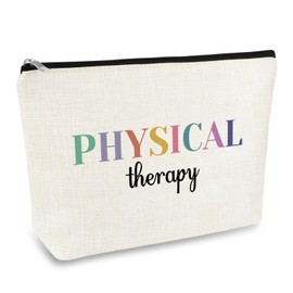 Physical Therapist Assistant Gifts Physical Therapy Makeup Bag PT Appreciation Gift Cosmetic Bag Birthday Christmas Thanksgiving Graduation Present for PT Travel Toiletry Makeup Organizer Zipper Pouch