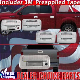 Torox 2004-13 2014 FORD F150 Chrome Door Handle COVERS (w/Keypad No PSK 4DR)+Tailgate