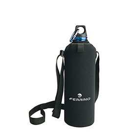 Ferrino ALU Drink LT. 1 w/Neoprene Pouch/Shoulder Belt Thermos Camping and Hiking, Adults Unisex