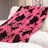 Hot Pink Throw Blanket for Couch Lightweight Cozy Soft Red