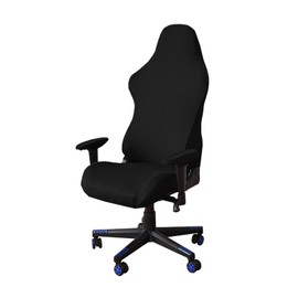 Vzcm Gaming Chair Cover Office Chair Cover 4-Piece Set with Back and Arm Covers, Stretchable Material, Dustproof Chair Seat Cover with Separated Zipper, Smooth Touch, Protective, Cool, Removable and