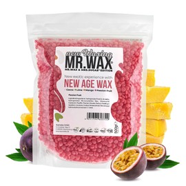 Mr. Wax New Age Waxing Passion Fruit Wax Beads for Hair Removal, Wax Warm Wax Beads, Painless Hair Removal on the Face for Eyebrows, Upper Lip, Intimate Area, Armpits