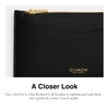 Coach Women's Zip Card CASE, Black, One Size