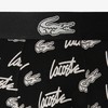 Lacoste Men's Cotton Stretch Essentials Trunks, Black/White, Medium