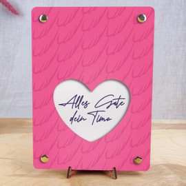 Flamingo Geldkarte - XL Geldgeschenk aus Holz inkl. Ständer | Flamingo - Premium Karte Geburtstag Pinker Flamingo, Rosa, Flamingo Geschenk, Flamingo Geburtstagskarte, Pink