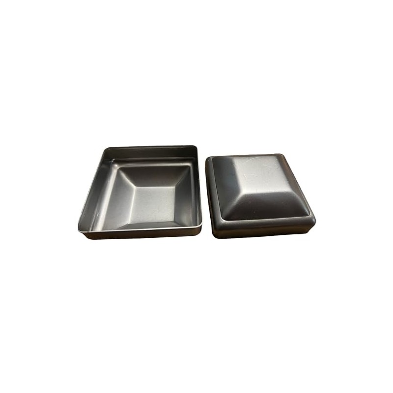 Bobco Metals Decorative Durable Heavy Duty Square Pressed Steel Caps
