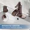 Homevacious Bathroom Faucet Copper Waterfall Bathroom Sink Faucets with Single