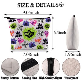 BDPWSS Descendants Merchandise Evil Queen Makeup Bag Mal Dragon Fans Gift Descendants Long Live Evil Zipper Pouch for Friend (Long Live bagCA)