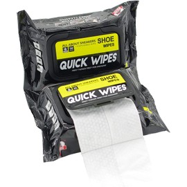 mygezi 2 Pack 60 Pcs Shoe Sneaker Wipes Cleaner Quick Wipes Disposable Travel Portable Removes Dirt, Stains