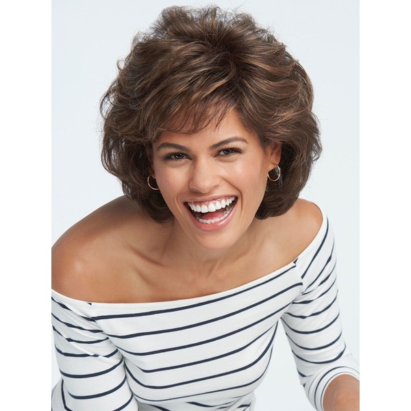 Salsa Large Cap Wig Color R12T PECAN BROWN - Raquel