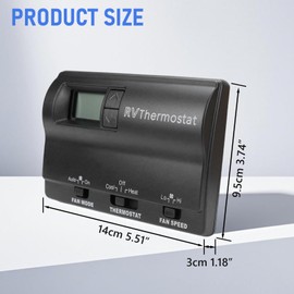 SHUNTALL RV Digital Heat/Cool T-Stat Wall Thermostat Compatible with Coleman 8330-336 8330-337 8330-338 8330-339 8330-369 8330-386 Replace 83303862