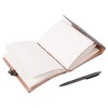 OVERDOSE Colosseum Black Leather Journal - Handmade Notebook for Students,
