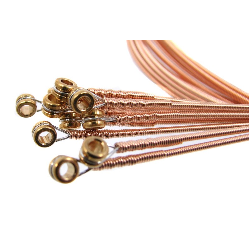 12-pack 54ga. (.054") Phosphor Bronze Guitar Strings - Made in