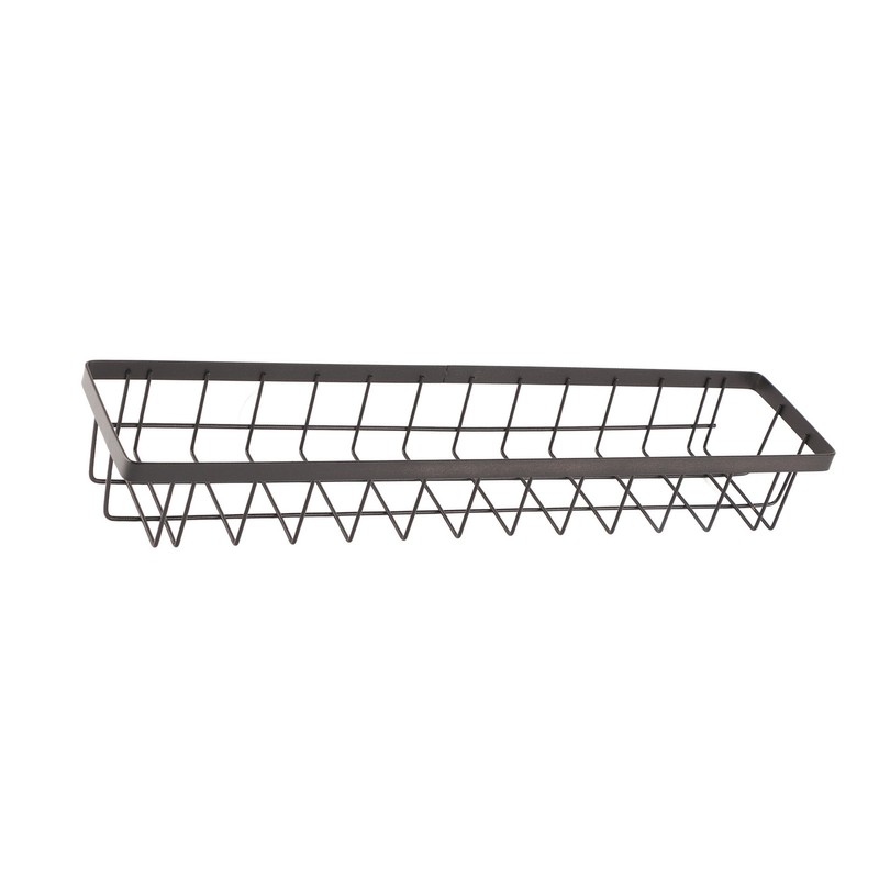 Refrigerator Hanging Shelf Nail Free with Hooks Black Refrigerator Spice