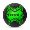 Vector X Street Soccer Football (Green,Black/Size-5) | Material- Moulded rubber