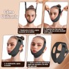Yakiter 2Pcs Faja Papada Facial Lifting,Reutilizable Faja para Papada Mujer,para