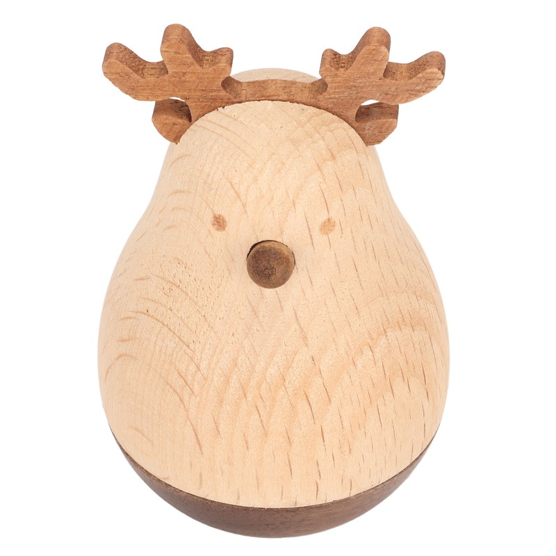 Deer Wobbler Cute Exquisite Sturdy Durable Wood Decorative Eye Catching