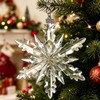 Annual Edition Ornament 2026, Crystal Glass Snowflake Christmas Ornaments