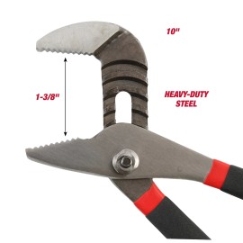 Unbranded Hyper Tough 2-Piece 8-Inch and 10-Inch Groove Joint Pliers Set