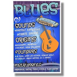 Blues - NEW Music Genre Poster