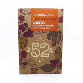 52 GOURMET, Artisan Mexican Coffee, Premium Collection Whole Bean Coffee - Chiapas