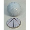 Golf Putting Aid - The Sure Path Ball-Marker (Alignment with