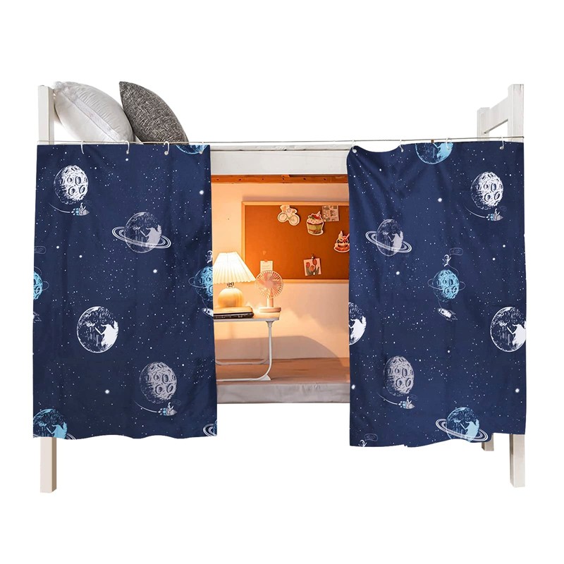 OhMill Students Dormitory Bunk Bed Curtain Drapery Lightproof Dustproof Canopy