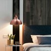 Copper Ceiling Light Shade, Vintage Metal 29cm Curvy Shaped Lamp