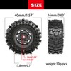 REDSPIDER 0.7" RC Crawler Tires 40mm, RS6 Composite Material Sticky