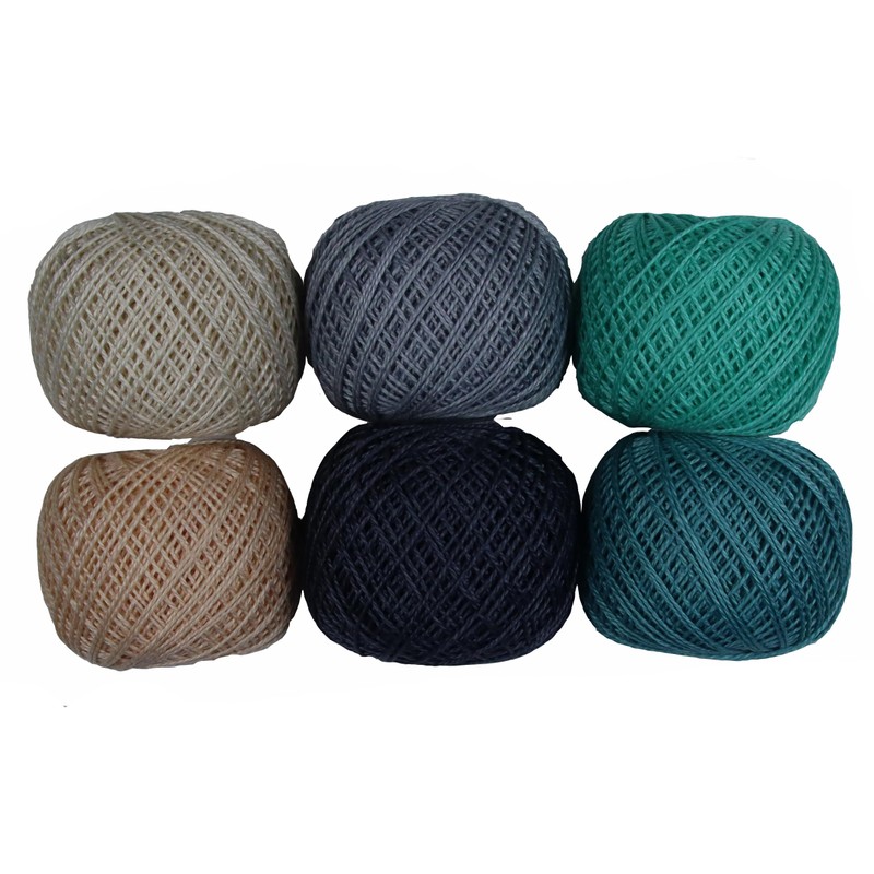 KCS 6 Balls of Pearl Cotton Thread Size 8 Needlework