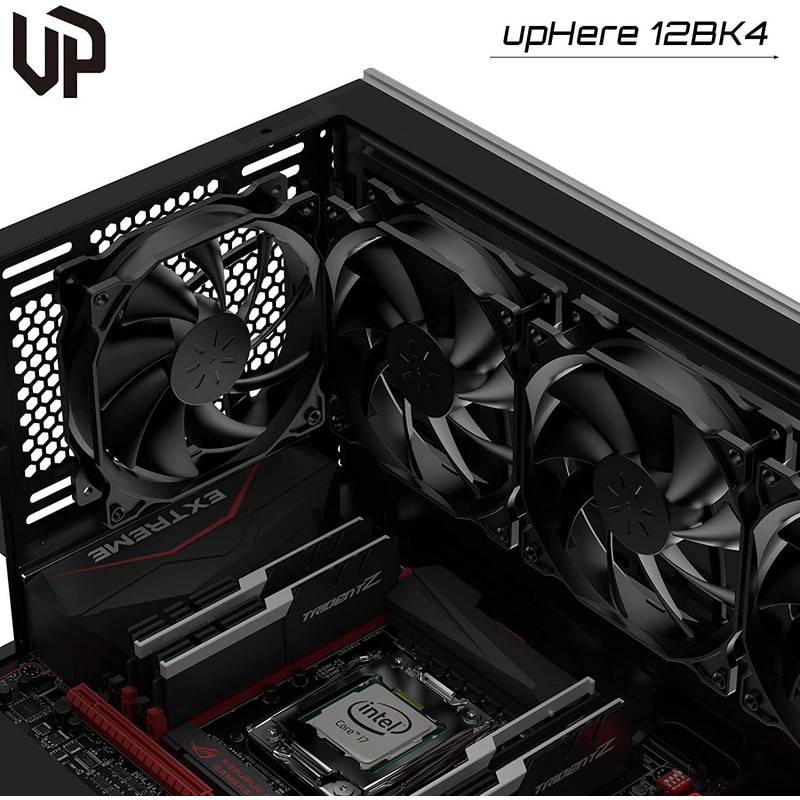 upHere 120mm PWM 4-Pin Case Fan - Ultra Quiet High