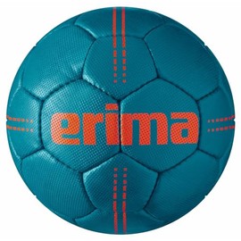 ERIMA Adult Pure Grip Heavy Handball, Petrol/Fiery Coral, 3