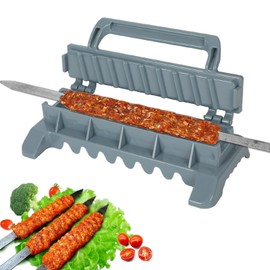 Kebab Maker Press Skewers, Updated Simple Kebab Maker Press, Portable Kabob Barbecue Skewers, Reusable Manual Kabob, Manual Kabob Maker, Kabob Maker for Barbecue Parties