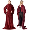 Premium Fleece Blanket with Sleeves by Pavilia | Warm, Cozy,
