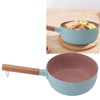 Wooden Handle Milk Pot Aluminum Alloy Multifunctional Flat Bottomed Noodle