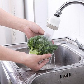 Aireador giratorio de 360 grados, ahorro de agua, cabezal de llave de cocina de alta presión, cabezal de rociador de 3 modos, posición, filtro de salpicaduras ajustable, boquilla de cocina, baño, llave de espuma