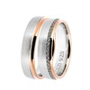 DOOSTI Partner/Wedding Rings Bi-Colour 925 Silver - Includes -