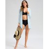 Women's UPF 50+ Swim Cover Up Sun Protection Hoodie Long