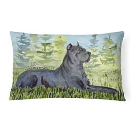 Caroline's Treasures SS8682PW1216 Cane Corso Canvas Fabric Decorative Pillow Machine Washable, Indoor Outdoor Decorative Pillow for Couch, Bed or Patio, 12HX16W